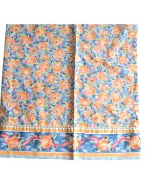 Vintage Croscill Fiesta Floral Standard Pillowcase Cottage Multicolor USA-Made